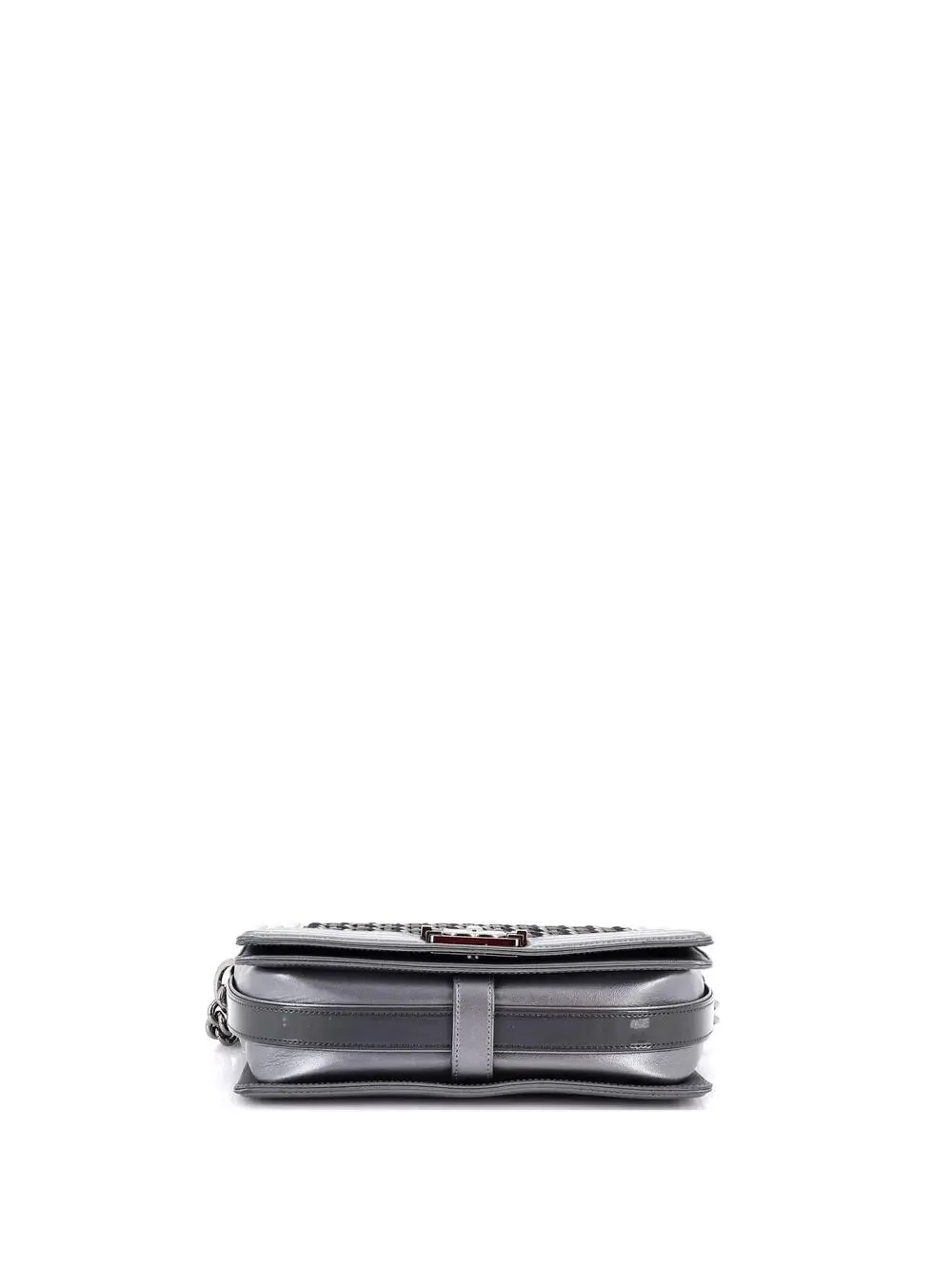 Chanel Boy Flap Bag Woven Leather Old #260937C32B